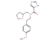 N-[2-(4-methoxyphenyl)ethyl]-N-(tetrahydro-2-furanylmethyl)-1H-imidazole-5-carboxamide trifluoroacetate