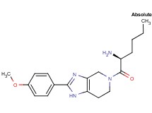 ((1S)-1-{[2-(4-methoxyphenyl)-1,4,6,7-tetrahydro-5H-imidazo[4,5-c]pyridin-5-yl]carbonyl}pentyl)amine dihydrochloride