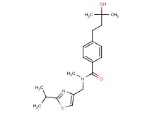4-(3-hydroxy-3-methylbutyl)-N-[(2-isopropyl-1,3-thiazol-4-yl)methyl]-N-methylbenzamide