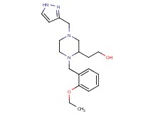 2-[1-(2-ethoxybenzyl)-4-(1H-pyrazol-3-ylmethyl)-2-piperazinyl]ethanol