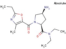 (4S)-4-amino-N,N-diethyl-1-[(2-ethyl-4-methyl-1,3-oxazol-5-yl)carbonyl]-L-prolinamide