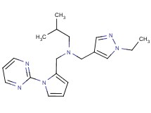 N-[(1-ethyl-1H-pyrazol-4-yl)methyl]-2-methyl-N-[(1-pyrimidin-2-yl-1H-pyrrol-2-yl)methyl]propan-1-amine