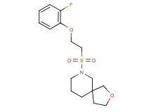 7-{[2-(2-fluorophenoxy)ethyl]sulfonyl}-2-oxa-7-azaspiro[4.5]decane