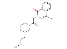 2-{2-[2-(2-methoxyethyl)-4-morpholinyl]-2-oxoethyl}-4-methyl-1(2H)-phthalazinone