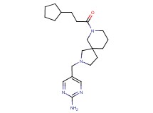 5-{[7-(3-cyclopentylpropanoyl)-2,7-diazaspiro[4.5]dec-2-yl]methyl}pyrimidin-2-amine