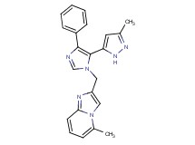 5-methyl-2-{[5-(3-methyl-1H-pyrazol-5-yl)-4-phenyl-1H-imidazol-1-yl]methyl}imidazo[1,2-a]pyridine