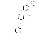 2-({3-[2-(4-fluorophenyl)ethyl]-1-piperidinyl}carbonyl)-4-(1H-tetrazol-1-yl)phenol
