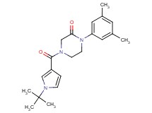 4-[(1-tert-butyl-1H-pyrrol-3-yl)carbonyl]-1-(3,5-dimethylphenyl)-2-piperazinone