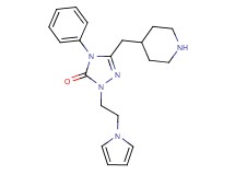 4-phenyl-5-(4-piperidinylmethyl)-2-[2-(1H-pyrrol-1-yl)ethyl]-2,4-dihydro-3H-1,2,4-triazol-3-one hydrochloride