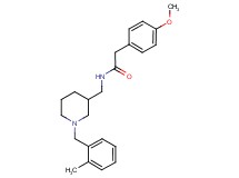2-(4-methoxyphenyl)-N-{[1-(2-methylbenzyl)-3-piperidinyl]methyl}acetamide