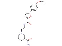 1-(2-{[5-(4-methoxyphenyl)-2-furoyl]amino}ethyl)piperidine-3-carboxamide