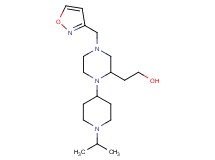 2-[1-(1-isopropyl-4-piperidinyl)-4-(3-isoxazolylmethyl)-2-piperazinyl]ethanol