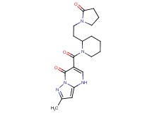 2-methyl-6-({2-[2-(2-oxo-1-pyrrolidinyl)ethyl]-1-piperidinyl}carbonyl)pyrazolo[1,5-a]pyrimidin-7(4H)-one