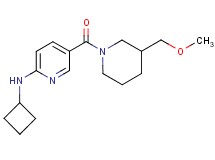 N-cyclobutyl-5-{[3-(methoxymethyl)-1-piperidinyl]carbonyl}-2-pyridinamine