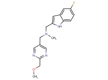 1-(5-fluoro-1H-indol-2-yl)-N-{[2-(methoxymethyl)pyrimidin-5-yl]methyl}-N-methylmethanamine