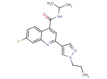 7-fluoro-N-isopropyl-2-(1-propyl-1H-pyrazol-4-yl)quinoline-4-carboxamide