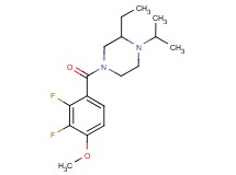 4-(2,3-difluoro-4-methoxybenzoyl)-2-ethyl-1-isopropylpiperazine