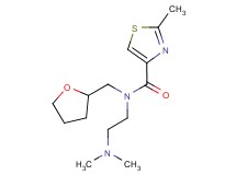 N-[2-(dimethylamino)ethyl]-2-methyl-N-(tetrahydrofuran-2-ylmethyl)-1,3-thiazole-4-carboxamide