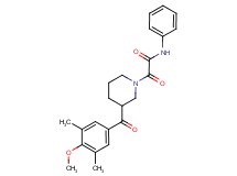 2-[3-(4-methoxy-3,5-dimethylbenzoyl)piperidin-1-yl]-2-oxo-N-phenylacetamide