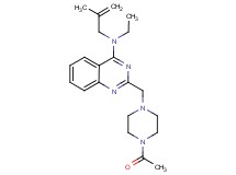 2-[(4-acetyl-1-piperazinyl)methyl]-N-ethyl-N-(2-methyl-2-propen-1-yl)-4-quinazolinamine