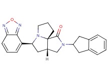 (3aS*,5S*,9aS*)-5-(2,1,3-benzoxadiazol-4-yl)-2-(2,3-dihydro-1H-inden-2-yl)hexahydro-7H-pyrrolo[3,4-g]pyrrolizin-1(2H)-one