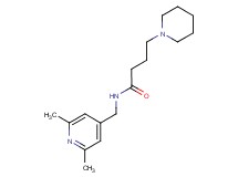 N-[(2,6-dimethyl-4-pyridinyl)methyl]-4-(1-piperidinyl)butanamide