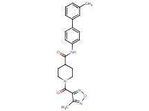 N-(3'-methyl-4-biphenylyl)-1-[(4-methyl-1,2,5-oxadiazol-3-yl)carbonyl]-4-piperidinecarboxamide