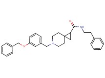 6-[3-(benzyloxy)benzyl]-N-(2-phenylethyl)-6-azaspiro[2.5]octane-1-carboxamide