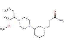 3-{3-[4-(2-methoxyphenyl)-1-piperazinyl]-1-piperidinyl}propanamide