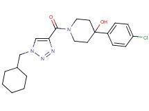 4-(4-chlorophenyl)-1-{[1-(cyclohexylmethyl)-1H-1,2,3-triazol-4-yl]carbonyl}-4-piperidinol