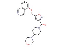 5-[(3-{[4-(4-morpholinyl)-1-piperidinyl]carbonyl}-5-isoxazolyl)methoxy]isoquinoline