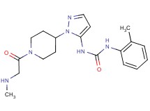 N-{1-[1-(N-methylglycyl)-4-piperidinyl]-1H-pyrazol-5-yl}-N'-(2-methylphenyl)urea hydrochloride