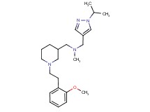 1-(1-isopropyl-1H-pyrazol-4-yl)-N-({1-[2-(2-methoxyphenyl)ethyl]-3-piperidinyl}methyl)-N-methylmethanamine