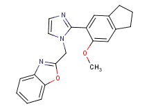 2-{[2-(6-methoxy-2,3-dihydro-1H-inden-5-yl)-1H-imidazol-1-yl]methyl}-1,3-benzoxazole