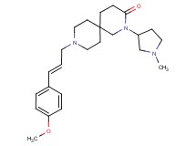9-[(2E)-3-(4-methoxyphenyl)prop-2-en-1-yl]-2-(1-methylpyrrolidin-3-yl)-2,9-diazaspiro[5.5]undecan-3-one