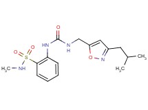 2-[({[(3-isobutylisoxazol-5-yl)methyl]amino}carbonyl)amino]-N-methylbenzenesulfonamide