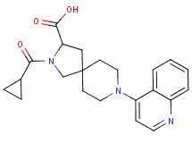 2-(cyclopropylcarbonyl)-8-(4-quinolinyl)-2,8-diazaspiro[4.5]decane-3-carboxylic acid