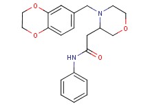 2-[4-(2,3-dihydro-1,4-benzodioxin-6-ylmethyl)-3-morpholinyl]-N-phenylacetamide