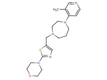 1-(3-methyl-4-pyridinyl)-4-{[2-(4-morpholinyl)-1,3-thiazol-5-yl]methyl}-1,4-diazepane