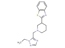 2-{1-[(1-ethyl-1H-1,2,4-triazol-5-yl)methyl]piperidin-3-yl}-1,3-benzothiazole