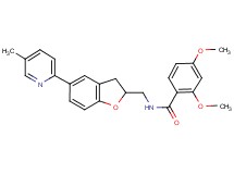 2,4-dimethoxy-N-{[5-(5-methyl-2-pyridinyl)-2,3-dihydro-1-benzofuran-2-yl]methyl}benzamide