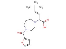 (3E)-2-[4-(2-furoyl)-1,4-diazepan-1-yl]-5,5-dimethylhex-3-enoic acid