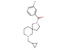 2-(3-chlorobenzoyl)-7-(cyclopropylmethyl)-2,7-diazaspiro[4.5]decane
