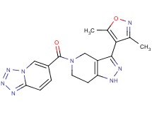 6-{[3-(3,5-dimethylisoxazol-4-yl)-1,4,6,7-tetrahydro-5H-pyrazolo[4,3-c]pyridin-5-yl]carbonyl}tetrazolo[1,5-a]pyridine