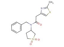 N-benzyl-N-(1,1-dioxidotetrahydro-3-thienyl)-2-(2-methyl-1,3-thiazol-4-yl)acetamide