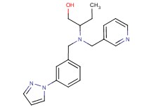 2-[[3-(1H-pyrazol-1-yl)benzyl](pyridin-3-ylmethyl)amino]butan-1-ol