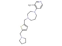1-(3-methyl-4-pyridinyl)-4-{[5-(1-pyrrolidinylmethyl)-2-thienyl]methyl}-1,4-diazepane