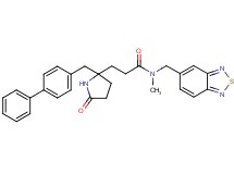 N-(2,1,3-benzothiadiazol-5-ylmethyl)-3-[2-(4-biphenylylmethyl)-5-oxo-2-pyrrolidinyl]-N-methylpropanamide