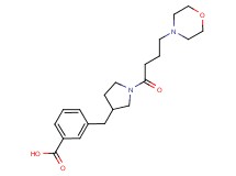 3-{[1-(4-morpholin-4-ylbutanoyl)pyrrolidin-3-yl]methyl}benzoic acid