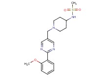 N-(1-{[2-(2-methoxyphenyl)pyrimidin-5-yl]methyl}piperidin-4-yl)methanesulfonamide